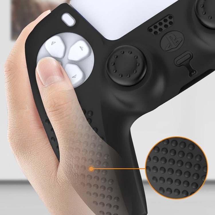 For PS5 Game Controller Joystick Cap Silicone Protective Cover Kit Dustproof Case, Black Polka Dots, White Smooth, Blue Smooth, Black Smooth - ORIWHIZSony AccessoriesSony Accessories CasesToys & Hobbies