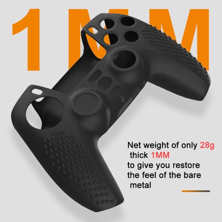 For PS5 Game Controller Joystick Cap Silicone Protective Cover Kit Dustproof Case, Black Polka Dots, White Smooth, Blue Smooth, Black Smooth - ORIWHIZSony AccessoriesSony Accessories CasesToys & Hobbies