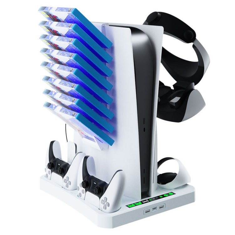 For PS5 ipaly Host Multifunctional Cooling Base VR2 Handle Charging Stand Disc Storage Rack, HBP - 6478 - ORIWHIZipalySony AccessoriesSony Accessories Holder