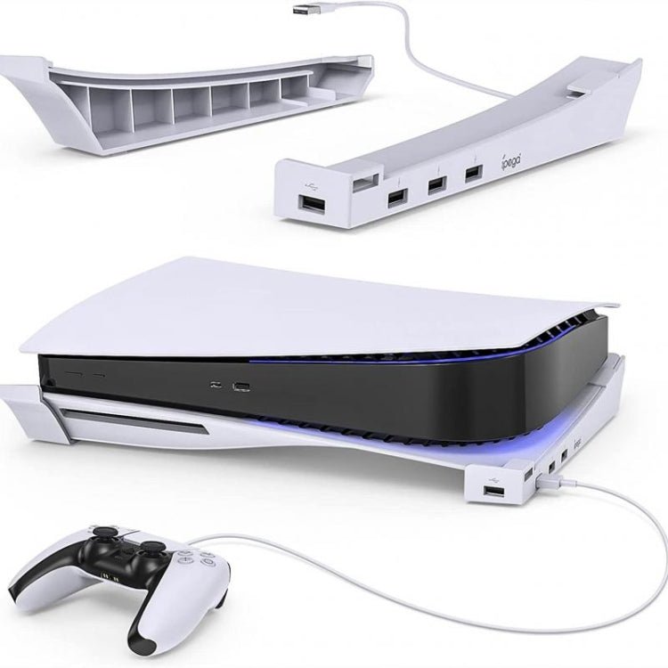 For PS5 IPEGA Horizontal Stand with 4 - Port USB Hub Base Holder, iPega PG - P5032 - ORIWHIZIPEGASony AccessoriesSony Accessories Holder
