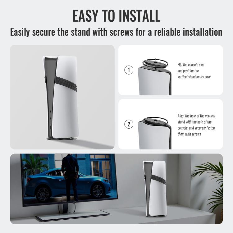 For PS5 / PS5 Slim / PS5 Pro Game Console Desktop Vertical Stand Non - Slip Base - ORIWHIZSony AccessoriesSony Accessories HolderToys & Hobbies