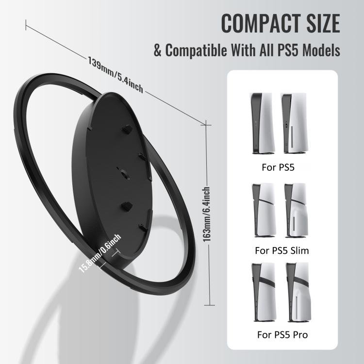 For PS5 / PS5 Slim / PS5 Pro Game Console Desktop Vertical Stand Non - Slip Base - ORIWHIZSony AccessoriesSony Accessories HolderToys & Hobbies