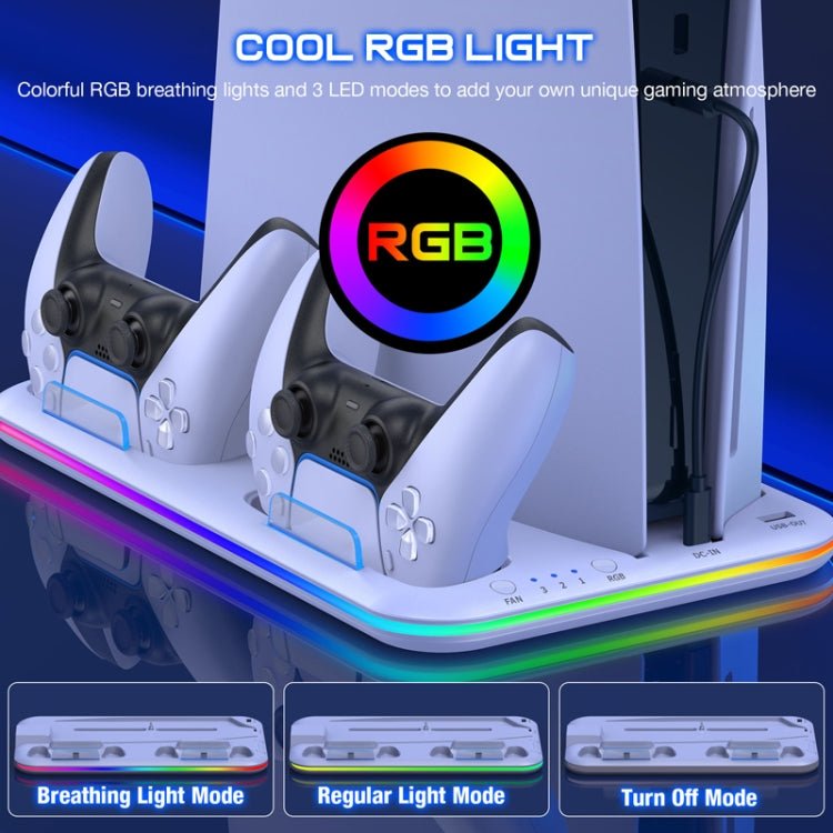 For PS5 / PSVR2 Controller Multi - Functional Cooling Base With RGB Lights - ORIWHIZSony AccessoriesSony Accessories HolderToys & Hobbies