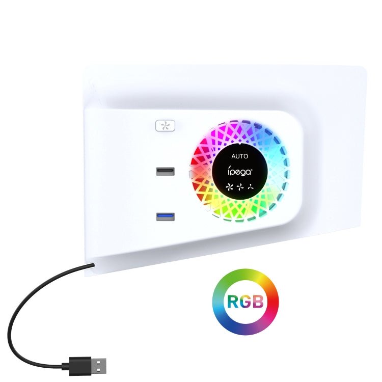 For PS5 Slim ipega PG - P5S019 Temperature Control Cooling Fan Face Cover Cooler + USB HUB with RGB Lights, ipega PG - P5S019 - ORIWHIZipegaSony AccessoriesSony Accessories Others