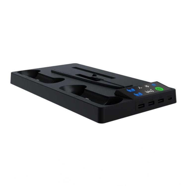 For PS5 Slim iplay HA - 8006 Console Multifunctional Cooling Dock Handle Dual Charging Stand Handle Headphone Organizer, HA - 8006 - ORIWHIZiplaySony AccessoriesSony Accessories Charger & Power