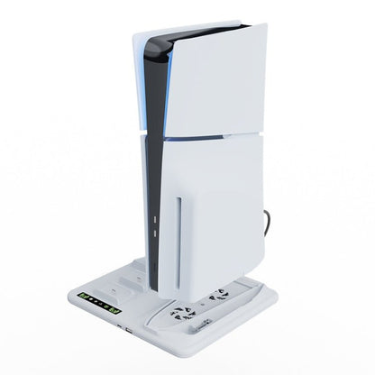 For PS5 Slim iplay Multifunctional Cooling Stand with Dual Controller Charging Station Headset Holder and 6 Game Card Storage, HBP - 537 - ORIWHIZiplaySony AccessoriesSony Accessories Holder