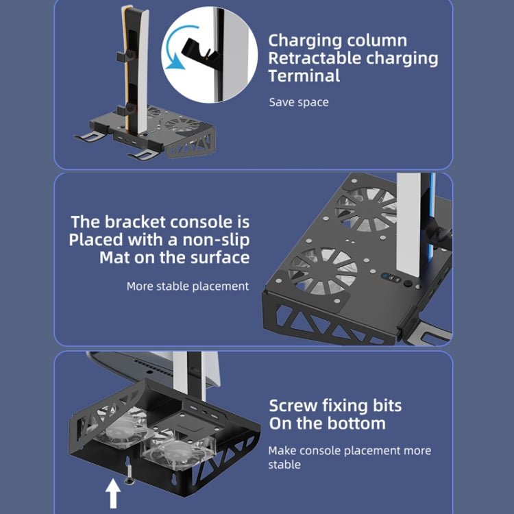 For PS5 Slim / PS5 iplay HBP - 545 Wall Mount Charging Bracket, HBP - 545 - ORIWHIZiplaySony AccessoriesSony Accessories Holder
