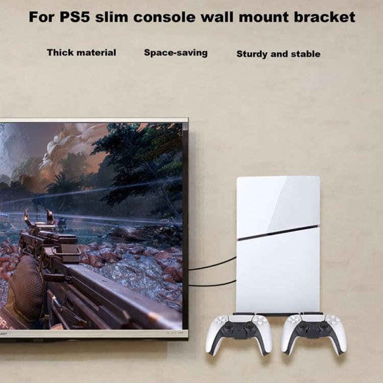 For PS5 Slim Wall - Mounted Storage Rack Host Handle Storage Hanger Accessories - ORIWHIZSony AccessoriesSony Accessories HolderToys & Hobbies