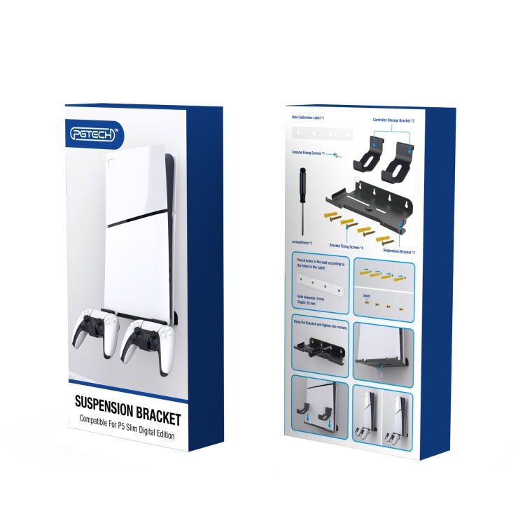 For PS5 Slim Wall - Mounted Storage Rack Host Handle Storage Hanger Accessories - ORIWHIZSony AccessoriesSony Accessories HolderToys & Hobbies