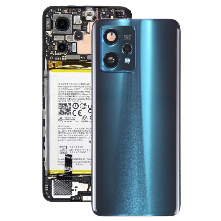 For Realme 9 Pro+ Original Battery Back Cover with Camera Lens Cover, For Realme 9 Pro+ (Original with Lens Cover), For Realme 9 Pro+ (Original) - ORIWHIZ