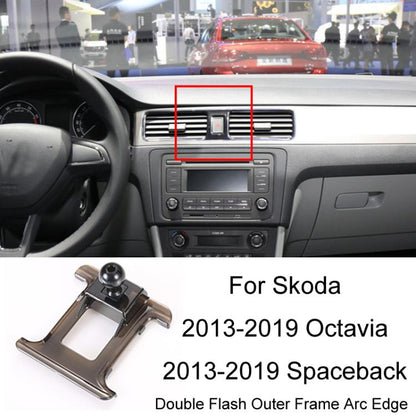 For Skoda Car Special Mobile Phone Navigation Bracket Base, 13 - 15 Superb, 13 - 19 Octavia+Spaceback/Double Flash Outer Frame Arc Edge, 15 - 17 Fabia, 15 - 22 Octavia, 16 - 23 Superb, 17 - 21 Kodiaq/GT, 18 - 22 Karoq, 18 - 23 Kamiq������������������������������������... - ORIWHIZ