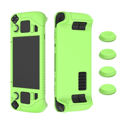For Steam Deck Game Controller Soft Silicone Protective Cover Case With 4pcs Key Cap, SD001 (Black), SD001 (Red), SD001 (Luminous Blue), SD001 (Luminous Green) - ORIWHIZSteam Deck AccessoriesSteam Deck Accessories Cover CaseToys & Hobbies