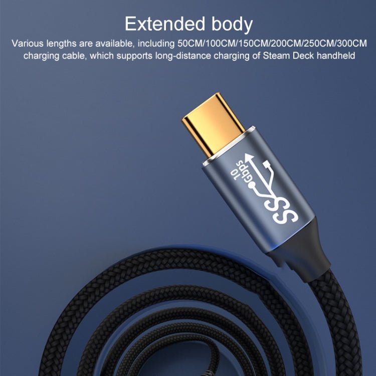 For Steam Deck Gen 100W USB - C/Type - C Male to USB - C/Type - C Female Stereo Curved Extension Cable, 0.5m, 1m, 1.5m, 2m, 3m - ORIWHIZSteam Deck AccessoriesSteam Deck Accessories Other AccessoriesToys & Hobbies