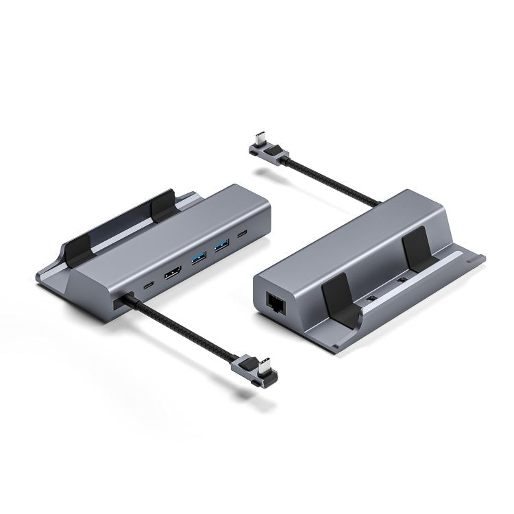 For Steam Deck HDMI+RJ45+2 USB 3.0 +USB - C/Type - C 3.0+USB - C PD 100W 6 - In - 1 Base Docking Station Bracket, JL - 330B 6 - In - 1 - ORIWHIZSteam Deck AccessoriesSteam Deck Accessories Other AccessoriesToys & Hobbies