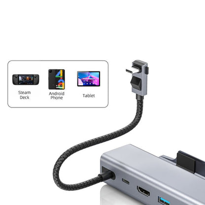 For Steam Deck HDMI+RJ45+2 USB 3.0 +USB - C/Type - C 3.0+USB - C PD 100W 6 - In - 1 Base Docking Station Bracket, JL - 330B 6 - In - 1 - ORIWHIZSteam Deck AccessoriesSteam Deck Accessories Other AccessoriesToys & Hobbies