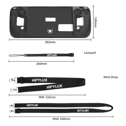 For Steam Deck Hifylux ST - PF14 Game Console Silicone Case Anti - scratch Non - slip Handheld Case Lanyard, Silicone Case Black, Silicone Case Blue, Silicone Case Red, Silicone Case Orange - ORIWHIZSteam Deck AccessoriesSteam Deck Accessories Cover CaseToys & Hobbies