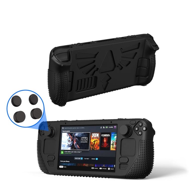 For Steam Deck V V4 - 1 Silicone Non - slip Protective Case for Pocket Consoles with Holder Function, V4 - 1Black), V4 - 1(Red), V4 - 1(Green), V4 - 1(Blue) - ORIWHIZSteam Deck AccessoriesSteam Deck Accessories Cover CaseToys & Hobbies