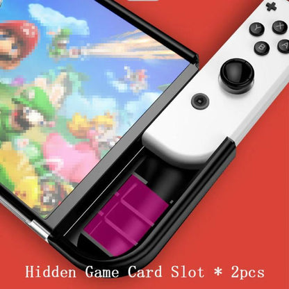 For Switch OLED Console TPU Protective Cover Integrated Shell With 2 Game Card Slots - ORIWHIZNintendo AccessoriesNintendo Accessories CasesToys & Hobbies