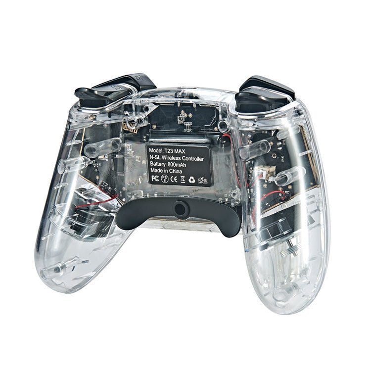 For Switch Pro Wireless Bluetooth Gamepad With LED Light Wake Up Function, Transparent With LED - ORIWHIZGame AccessoriesGamepadsNintendo Accessories