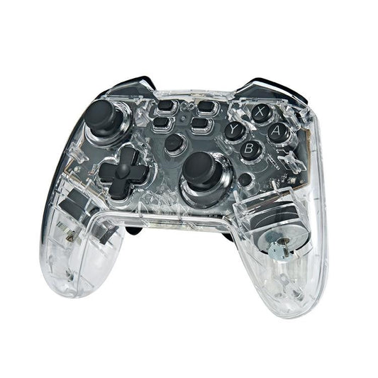 For Switch Pro Wireless Bluetooth Gamepad With LED Light Wake Up Function, Transparent With LED - ORIWHIZGame AccessoriesGamepadsNintendo Accessories
