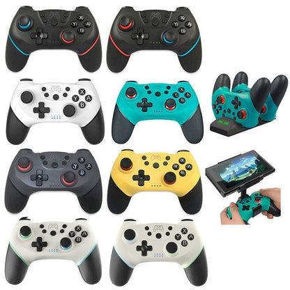 For Switch/ Switch OLED/Switch Lite Bluetooth Handle 6 - axis Wireless Gamepad, Yellow, Green, Silver Gray, Left Red Right Blue, Left Blue Right Red, Left Green Right Blue, Left Blue Right Green, Black White - ORIWHIZNintendo AccessoriesNintendo Accessories GamepadsToys & Hobbies