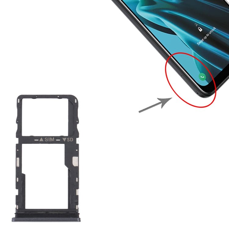 For TCL 30 XE 5G T767W Original SIM Card Tray + Micro SD Card Tray, For TCL 30 XE 5G - ORIWHIZ