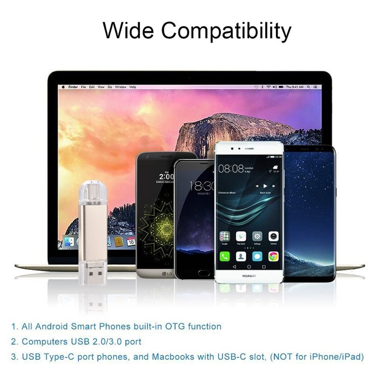 For Type - C Smartphones & PC Computer, 32GB - ORIWHIZ
