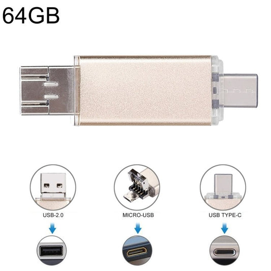 For Type - C Smartphones & PC Computer, 64GB - ORIWHIZ