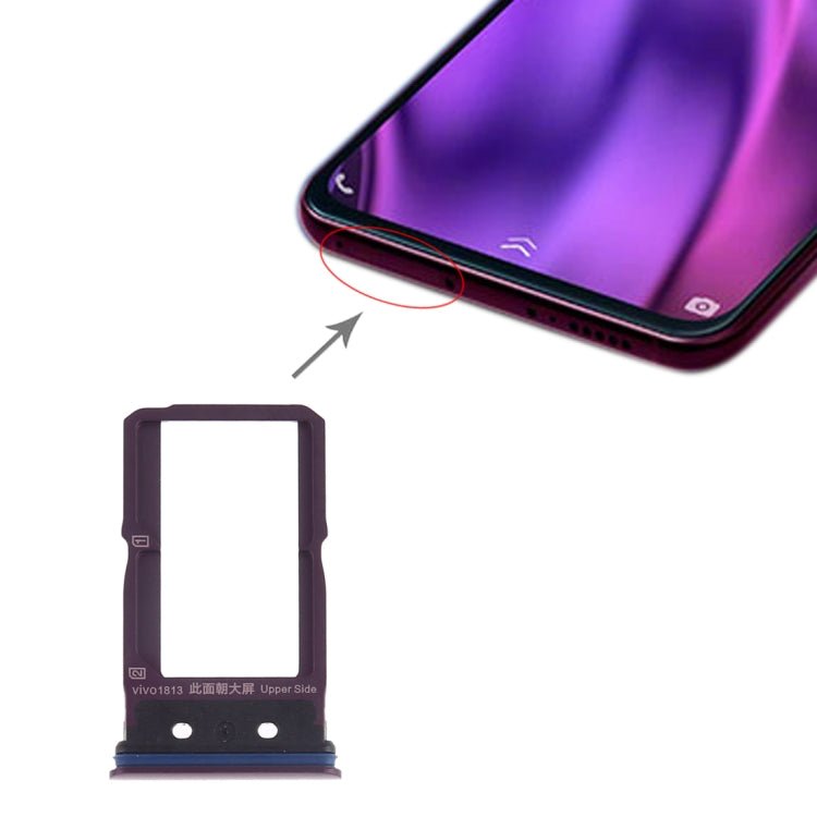 For Vivo NEX Dual Display SIM Card Tray + SIM Card Tray, For Vivo NEX Dual Display, Vivo NEX Dual Display - ORIWHIZ