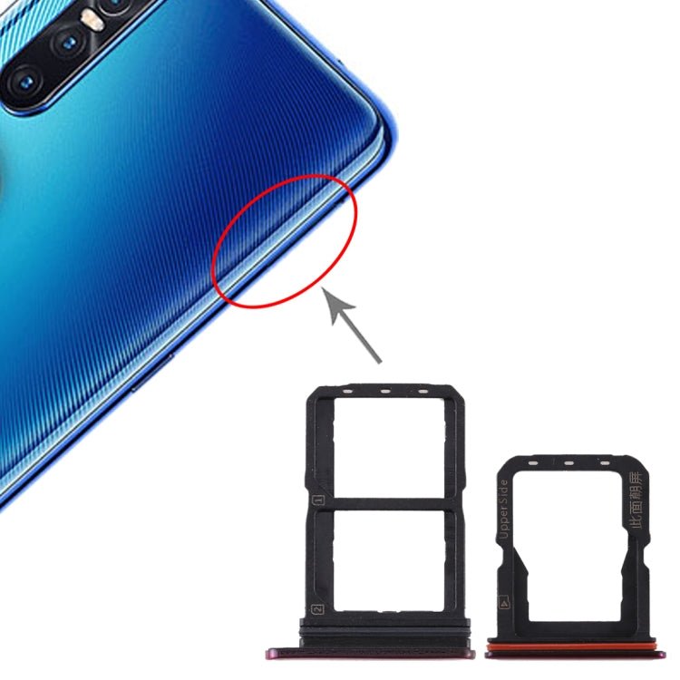 For Vivo S1 Pro SIM Card Tray + SIM Card Tray + Micro SD Card Tray, For Vivo S1 Pro - ORIWHIZ