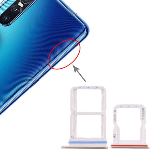 For Vivo S1 Pro SIM Card Tray + SIM Card Tray + Micro SD Card Tray, For Vivo S1 Pro - ORIWHIZ