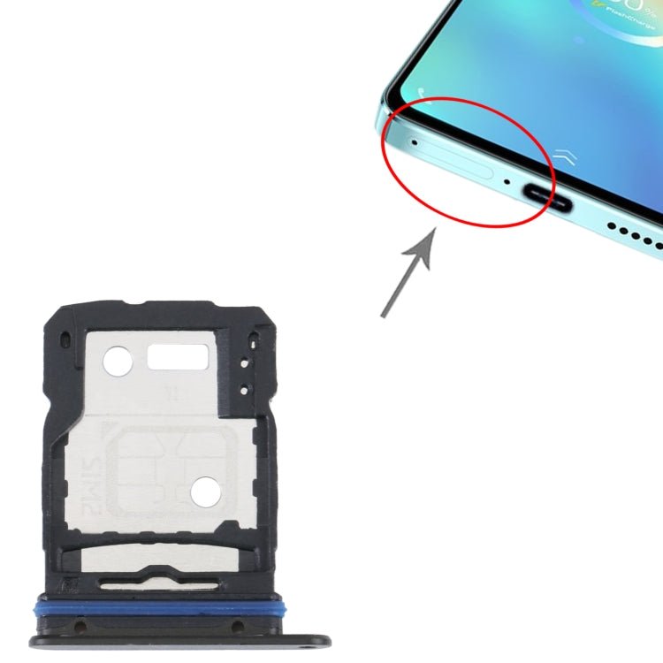 For vivo S15 SIM Card Tray + SIM Card Tray, For vivo S15 - ORIWHIZ