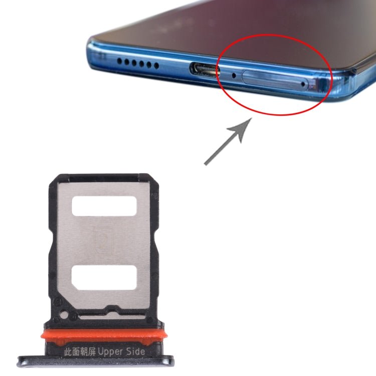 For vivo V21 / V21 5G V2066 V2108 V2050 SIM Card Tray + SIM Card Tray / Micro SD Card Tray, For vivo V21 / V21 5G - ORIWHIZ