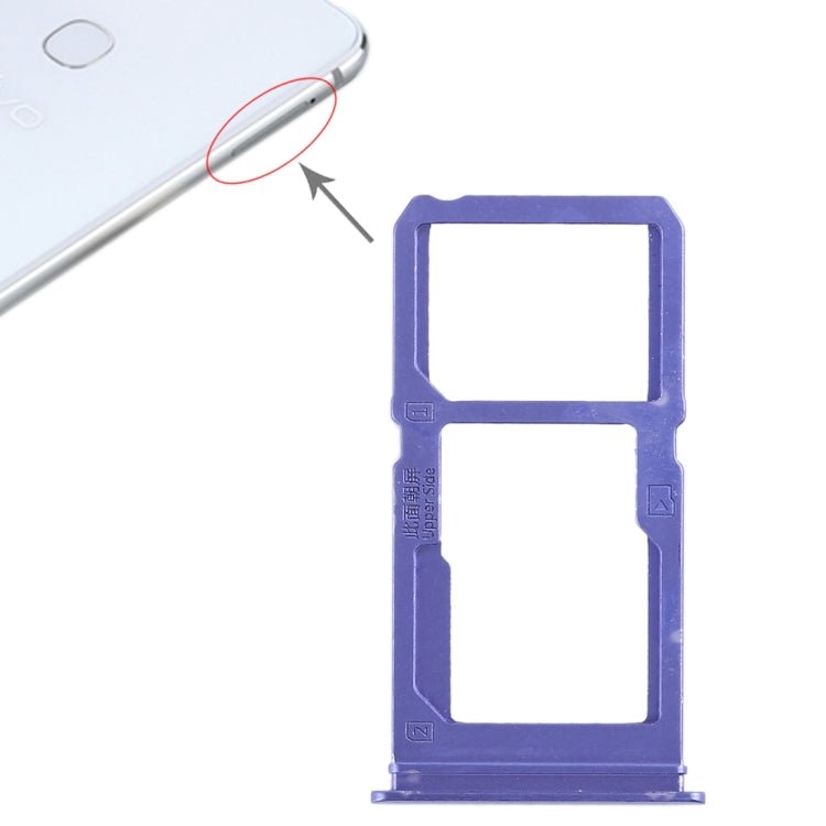 For Vivo X21i SIM Card Tray + SIM Card Tray / Micro SD Card Tray, For Vivo X21i, Vivo X21i - ORIWHIZ