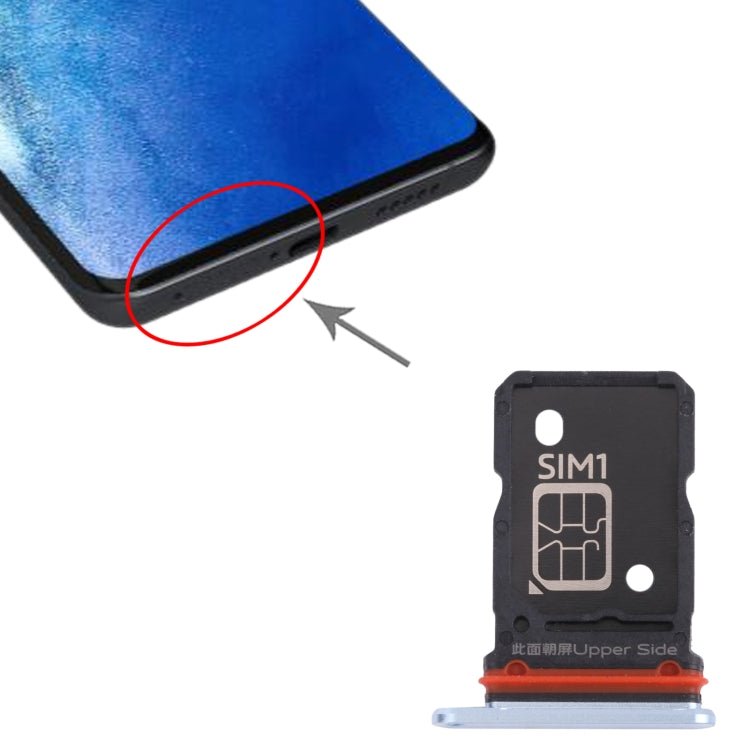 For vivo X60 Pro / X60 V2045 V2046 SIM Card Tray + SIM Card Tray, For Vivo X60 Pro / X60 - ORIWHIZ