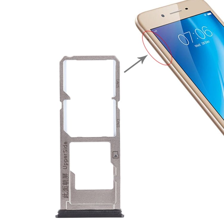 For Vivo Y53 2 x SIM Card Tray + Micro SD Card Tray, For Vivo Y53 - ORIWHIZ
