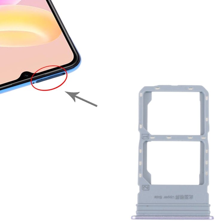 For vivo Y55S 5G SIM Card Tray + SIM Card Tray, For vivo Y55S 5G - ORIWHIZ