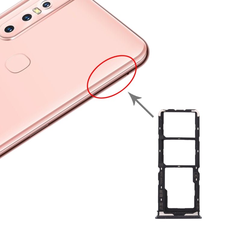 For Vivo Y7s SIM Card Tray + SIM Card Tray + Micro SD Card Tray, For Vivo Y7s - ORIWHIZ