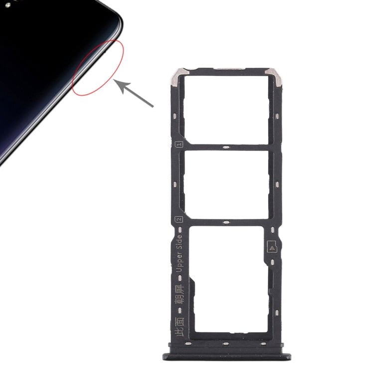 For Vivo Y97 2 x SIM Card Tray + Micro SD Card Tray, For Vivo Y97 - ORIWHIZ