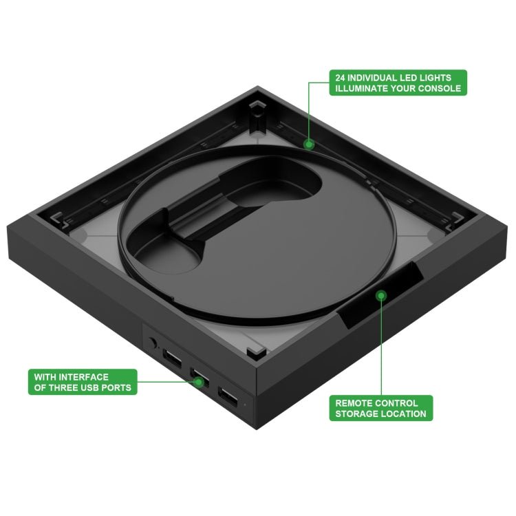 For Xbox Series X S Charging Cooling Fan Base RGB Colorful Light Charger Bracket, RGB Colorful Light - ORIWHIZMicroSoft AccessoriesMicroSoft Accessories Charger & PowerToys & Hobbies