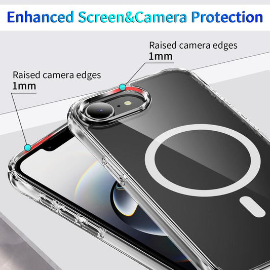 Four Corner Airbags MagSafe Magnetic Phone Case, For iPhone 16e, For iPhone 16 Pro Max, For iPhone 16 Pro, For iPhone 16 Plus, For iPhone 16, For iPhone 15 Pro Max, For iPhone 15 Pro, For iPhone 15 Plus, For iPhone 15 - ORIWHIZApple AccessoriesiPhone 16eiPhone 16e Cases