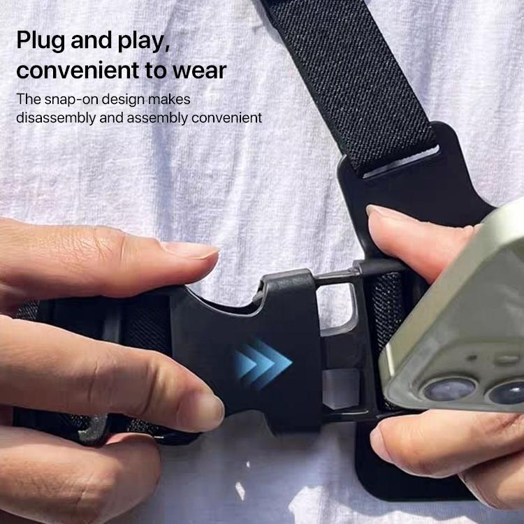 Front Chest Belt Shoulder Strap Mount Holder for GoPro, Insta360, DJI and Other Action Cameras, Front Chest Belt - ORIWHIZChest BeltDJI & Insta360 AccessoriesUniversal Chest & Head Belt