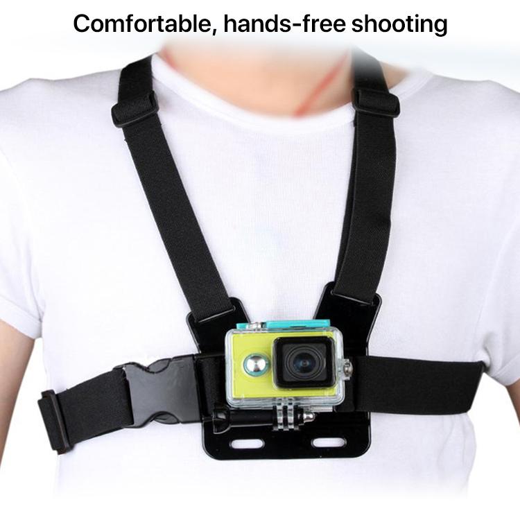 Front Chest Belt Shoulder Strap Mount Holder for GoPro, Insta360, DJI and Other Action Cameras, Front Chest Belt - ORIWHIZChest BeltDJI & Insta360 AccessoriesUniversal Chest & Head Belt