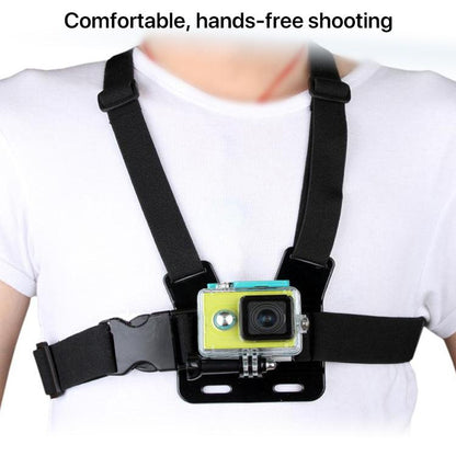 Front Chest Belt Shoulder Strap Mount Holder for GoPro, Insta360, DJI and Other Action Cameras, Front Chest Belt - ORIWHIZChest BeltDJI & Insta360 AccessoriesUniversal Chest & Head Belt