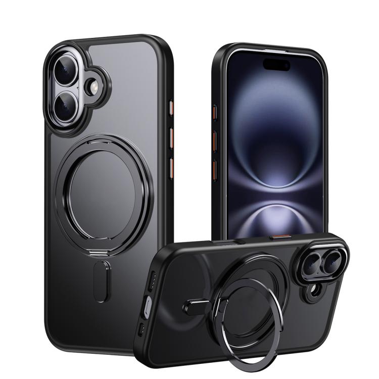 Frosted 360 Degree MagSafe Magnetic Holder Phone Case, For iPhone 17 Pro Max, For iPhone 17 Pro, For iPhone 17, For iPhone 17 Air, For iPhone 16e - ORIWHIZApple AccessoriesiPhone 17 Pro MaxiPhone 17 Pro Max Cases