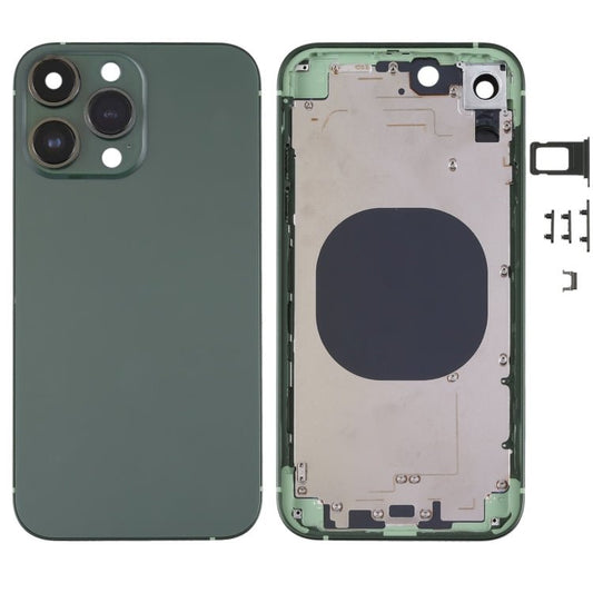 Frosted Frame Back Housing Cover with Appearance Imitation of iP13 Pro for iPhone XR, for iPhone XR(Frosted Steel Material,Green) - ORIWHIZ