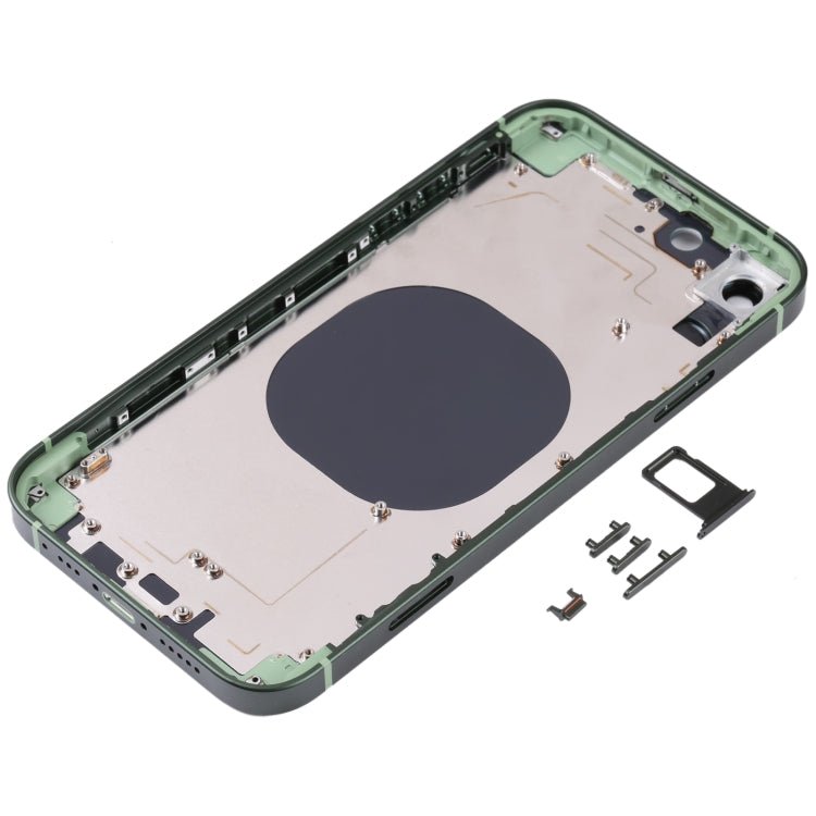 Frosted Frame Back Housing Cover with Appearance Imitation of iP13 Pro for iPhone XR, for iPhone XR(Frosted Steel Material,Green) - ORIWHIZ