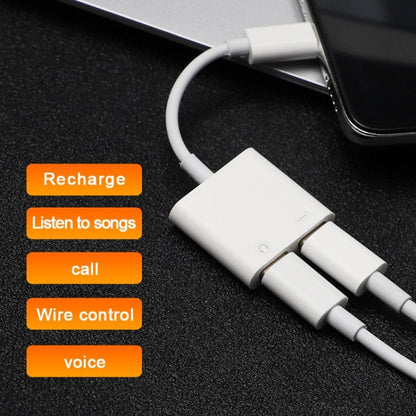 FT_AC42 2 in 1 18W PD USB - C / Type - C Male to USB - C / Type - C Audio + USB - C / Type - C Charging Female Audio Adapter - ORIWHIZ