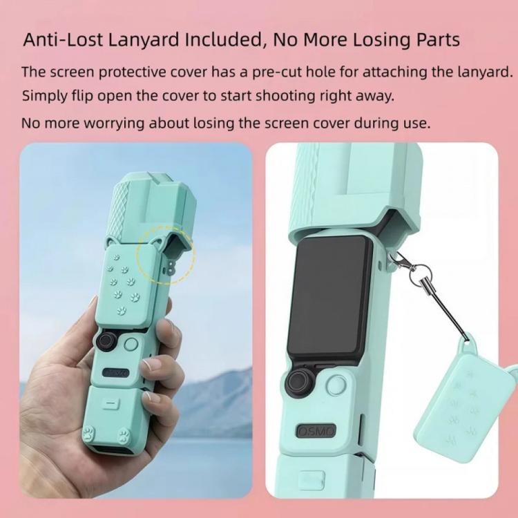 Full Body 4 in 1 Silicone Protective Cover, For DJI Osmo Pocket 4 - ORIWHIZCase & BagsDJI & Insta360 AccessoriesOsmo Pocket Accessories