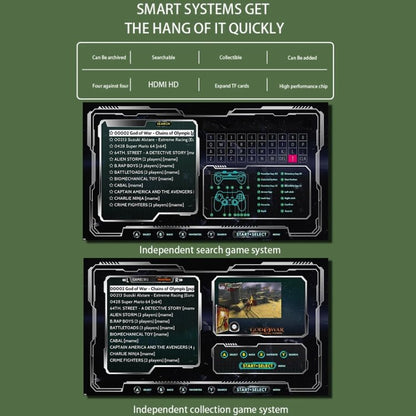 G11 PRO Game Machine TV Box Dual System HDMI HD 4K Retro Arcade, 64G 30,000+ Games, 128G 40,000+ Games, 256G 60,000+ Games, 64G+Charging Handle, 128G+Charging Handle, 256G+Charging Handle - ORIWHIZPocket ConsolePocket Console & AccessoriesToys & Hobbies